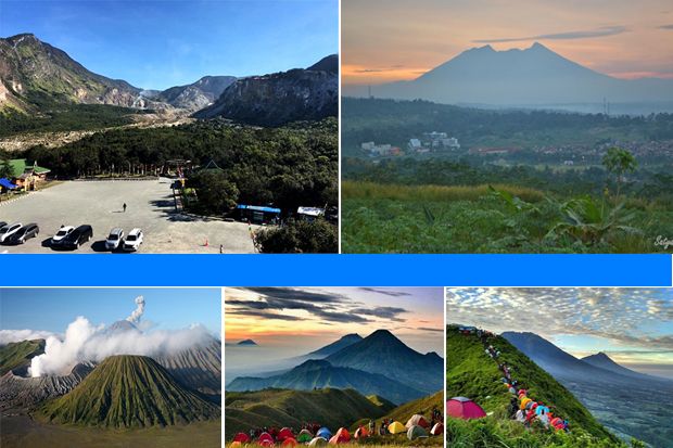 daftar gunung pulau jawa